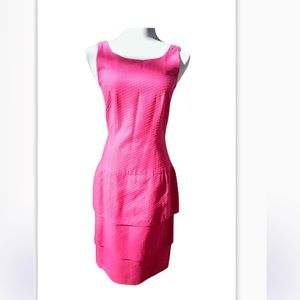 Vintage Nipon Boutique Fitted Drop Waist Bow Back Dress
